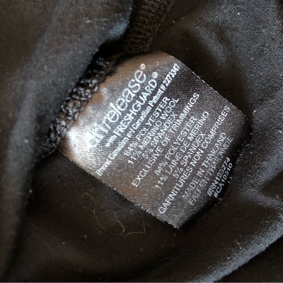 Paradox Merino Blend DriRelease Running 1/4 Zip Long Sleeve Top in Black Size L - Picture 8 of 11